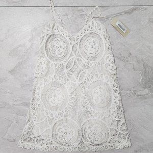 ANJUNA Emanuela Dress Women's White Size Medium New
